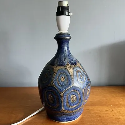Buy Vintage Studio Pottery Lamp Base Possibly Scandinavian- Danish Soholm? Unmarked • 55£