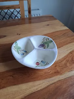 Buy Vintage E Radford Pottery Hand Painted 3 Section Dish • 8.50£