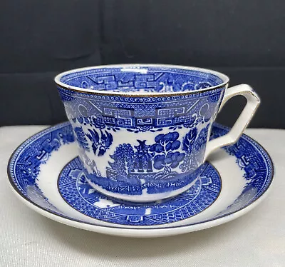 Buy Willow Victoria Porcelain Fenton England Cup And Saucer • 12.23£