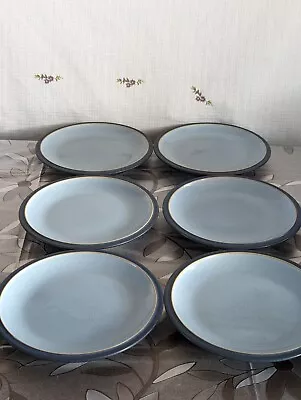 Buy Denby Blue Jetty Tea Plates X 6(18.5 Cm) • 2.99£