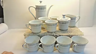 Buy Style House Fine China Duchess Pattern Coffee Tea Pot Set Cream Sugar Cups Japan • 43.23£