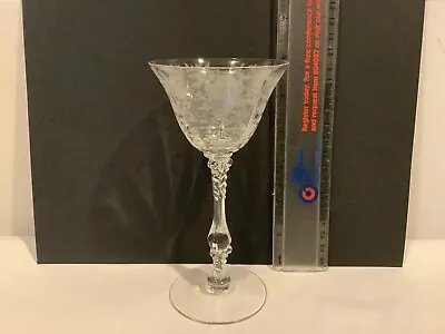 Buy 6   Cambridge  Wildflower  Liquor Glass   Vintage Clear Etched • 15.09£
