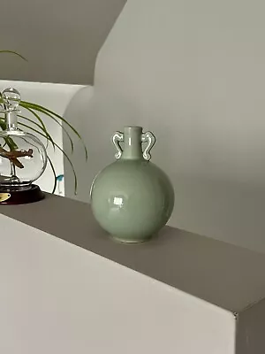 Buy Poole England Small Vase, H: 11cm, Dia 8cm, Green • 12£