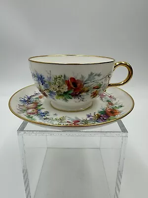 Buy French Paris Porcelain HP JACQUEL Cup And Saucer Sevres Quality Circa 1900 • 269.32£
