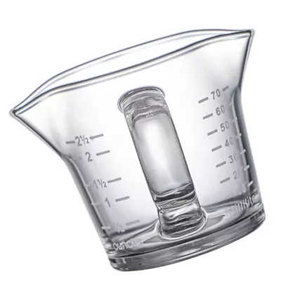 Buy  Transparent Scale Cup Milk Jug Double Mouth Shot Glass Coffee • 9.99£