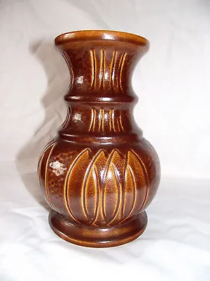 Buy Vintage SylvaC Pottery Vase #5268 Original Sticker Rare Brown Mint Condition • 9.99£