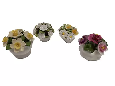 Buy Vintage Aynsley & Royal Doulton Fine Bone China Flower Basket Bouquet Bundle X4 • 7.99£