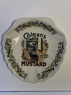 Buy Vintage Lord Nelson Pottery Colmans Mustard Small Dish Shell Shape Collectable • 6.50£