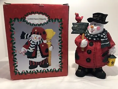 Buy Vintage The Snow White Christmas Collection Snowman Ornament / Figurine 7.5   • 10£