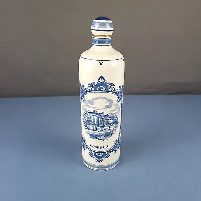 Buy Vintage Delft Blue Decanter Boirbon Bottle Hand Painted Holland 11.5” Liquor  • 17.25£