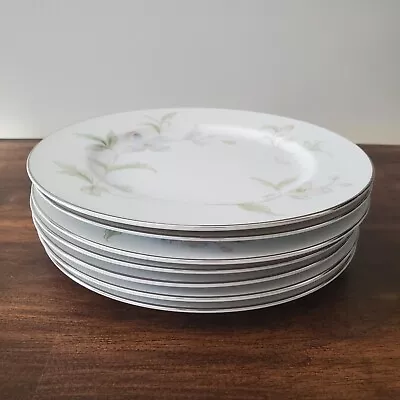 Buy Set Of 7 Four Crown China Cherbourg 7 3/4 Salad Plates Floral  332 • 42.93£