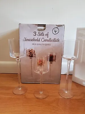 Buy Glass Candle Holder Wedding Centerpiece Floating Candle Holders Stem-36 Glasses • 182.49£