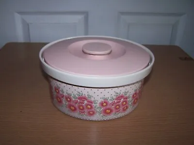 Buy Rare Vintage Hornsea Pottery Pink Passion Vegetable Tureen Retro Floral Pattern • 25£