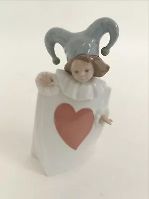 Buy Lladro Nao Ace Of Hearts Card Figurine Unboxed Pastel Ornament Rare • 16£