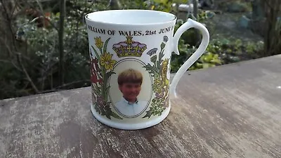 Buy 1992 AYNSLEY Fine Bone China Mug Commemorating Prince William 10th Birthday  • 19.99£