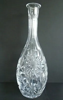 Buy Large Bohemian Crystal Sunflower Cut Glass Wine Whisky Spirit Decanter 12  • 10.99£