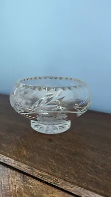 Buy Vintage Cut Glass Bowl • 10£