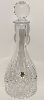 Buy Crystal Cut Glass Italian RCR Clear Glass Decanter With Ground Stopper And Rim • 10£
