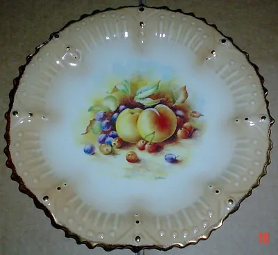 Buy Blakeney Pottery England Old Collectors Plate Showing A Fruit Scene • 9.99£