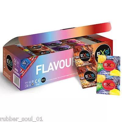 Buy EXS Flavoured Condoms - Available In 6, 12, 24, 36, 48 Or 100 Packs • 2.99£
