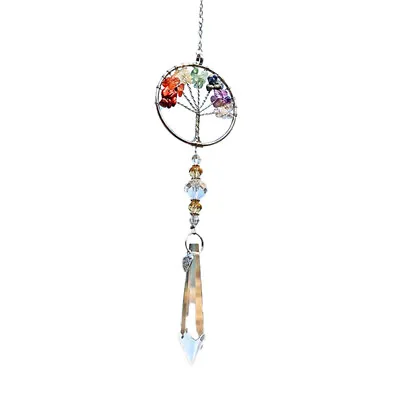 Buy Crystal Beads Suncatcher Window Hanging Dream Catcher Tree Of Life Decor Gift • 6.24£