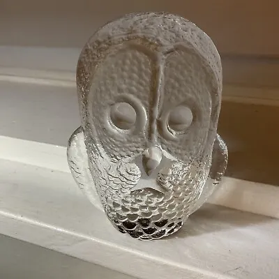 Buy MATS JONASSON Sweden Lead Crystal Glass Owl Signed & Numbered,FREE UK POST • 20£