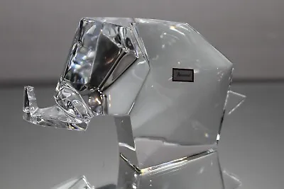 Buy Baccarat Abstract ELEPHANT Crystal Paperweight Figurine Signed With Sticker • 144.08£