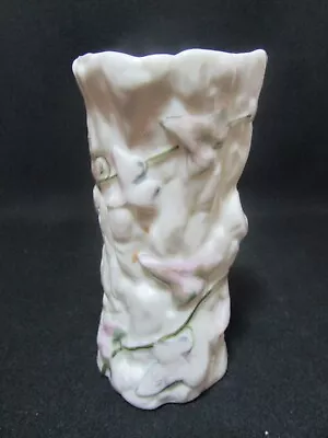 Buy Belleek Second Period China Ivy Stump Pattern Spill Vase C.1891-1926 • 80£