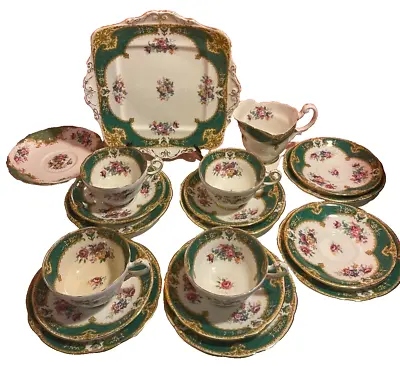 Buy Paragon Hamilton Bone China Part Tea Set, Vintage 19 Pieces • 90£