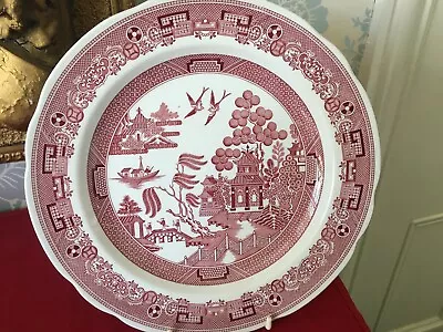 Buy Spode Archive Collection Georgian Series Willow (pink) Dinner/decorative Plate • 8£