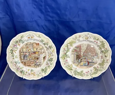 Buy Vintage Royal Doulton Brambly Hedge Old Oak Palace & Store Stump Plates, C8 • 35£