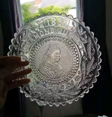 Buy 1887 Victoria Year Of The Jubilee Glass Commemorative Plate - Sowerby Glass 10  • 21£