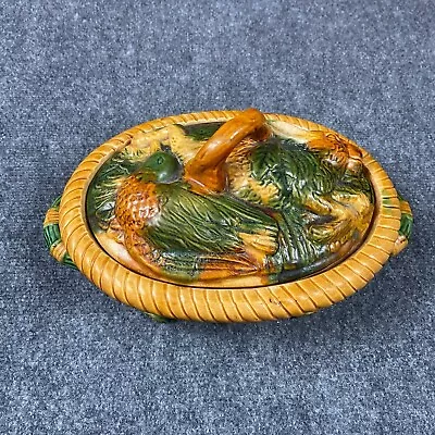 Buy Vintage English Hand-Painted Minton Style Majolica Game Rabbit Pie Tureen W/ Lid • 94.67£