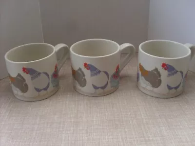 Buy Laura Ashley 3 Chicken Mugs • 9.99£
