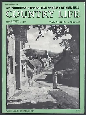 Buy Country Life Sep 1958 BRITISH EMBASSY BRUSSELS Cromwell Portrait LEEDS CREAMWARE • 9.95£