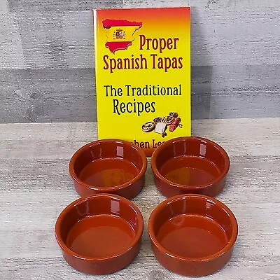 Buy Tapas Dishes Terracotta, 4 X Spanish Style Cazuellas + Tapas Recipe Book  • 7.90£