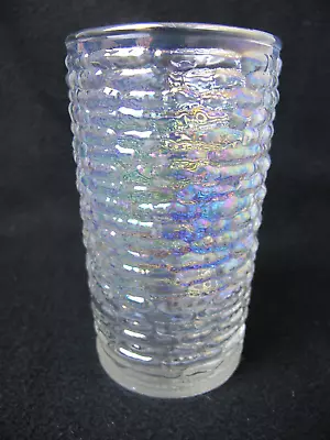 Buy Vintage Lot Of 8 Drinking Glasses Wavy Glass Swirls/Crackle 5 H • 30.36£