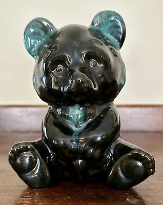 Buy Bintage BMP Blue Mountain Pottery Bear Blue Teddy Bear Statue Redware 5” Tall • 23.66£