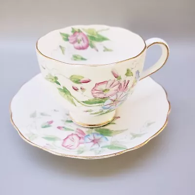 Buy Radfords Fenton Westbury Bone China Tea Cup & Saucer Morning Glory Flower  • 23.71£