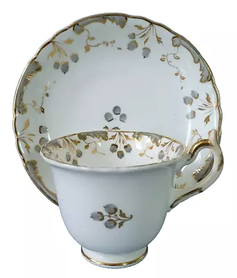 Buy ROCKINGHAM Porcelain Cup & Saucer, Pattern 1451 Georgian C1830-1837 • 15£