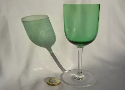 Buy Edwardian U Bowl Green Port Wine Glass Art Nouveau Era UG2 • 10.98£