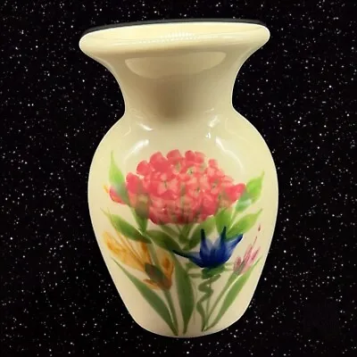 Buy Emerson Creek Pottery Floral Hand Painted Vase Bedford Virginia 5”T 3”W • 26.85£