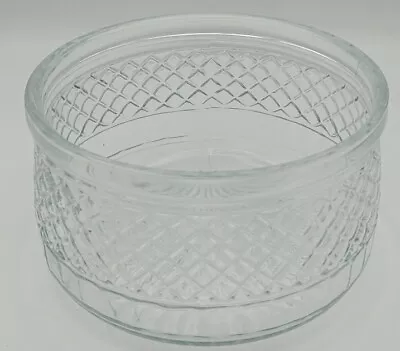 Buy Superb Vintage Diamond Cut Glass Crystal Fruit Or Trifle Or Sweet Dish Bowl UK ⭐ • 12.25£