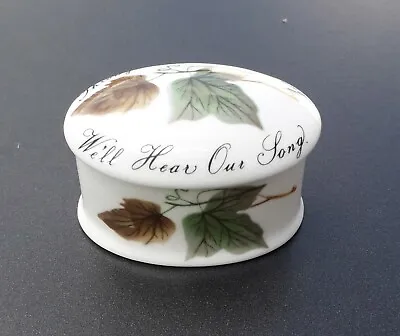 Buy Royal Adderley Trinket Box Floral Made In England Bone China Can - Oval • 10.45£