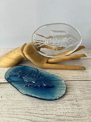 Buy Vintage Mid Century Modernist Art Glass Fish Paperweights, Plaques Scandinavian? • 14.99£