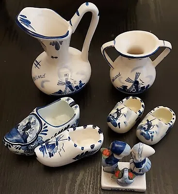 Buy JOBLOT OF 7 X DELFTWARE POTTERY PIECES (EXCELLENT CONDITION) SEE PICS • 8.99£