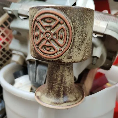 Buy Studio Pottery Celtic Circle Design Ceramic Mug Cup • 25£