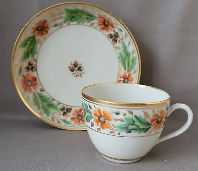 Buy New Hall Acorns & Flowers Pat 356 Cup & Saucer C1800-07 Pat Preller Collection • 30£