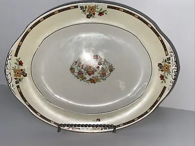 Buy Antique ALTON By W H Grindley England Sheraton Ivory 10  Oval Serving Plate • 14.16£