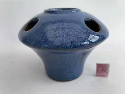 Buy Studio Pottery Blue Flower Frog - Signed GRD Vintage Flower Arranging • 14.99£